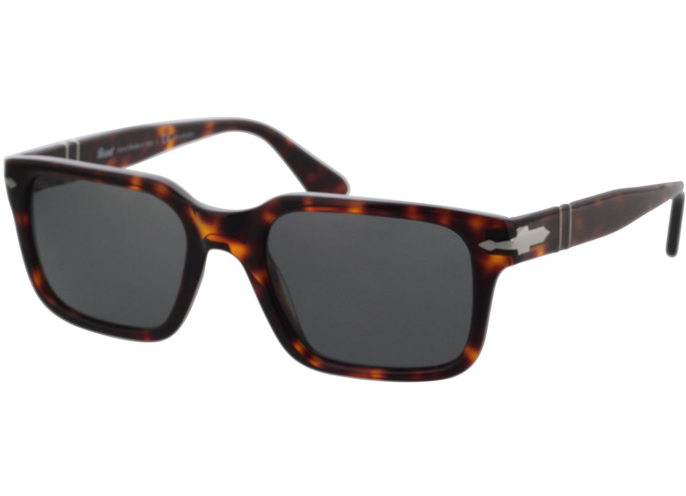 Persol PO3272S 24/48 53-20 Sonnenbrille mit Sehstärke erhältlich, Herren, Vollrand, Eckig