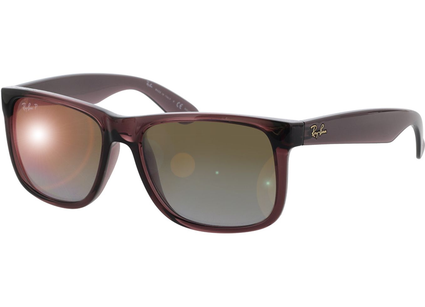 Ray-Ban Justin RB4165 6597T5 54-16 Sonnenbrille ohne Sehstärke, Herren, Vollrand, Eckig