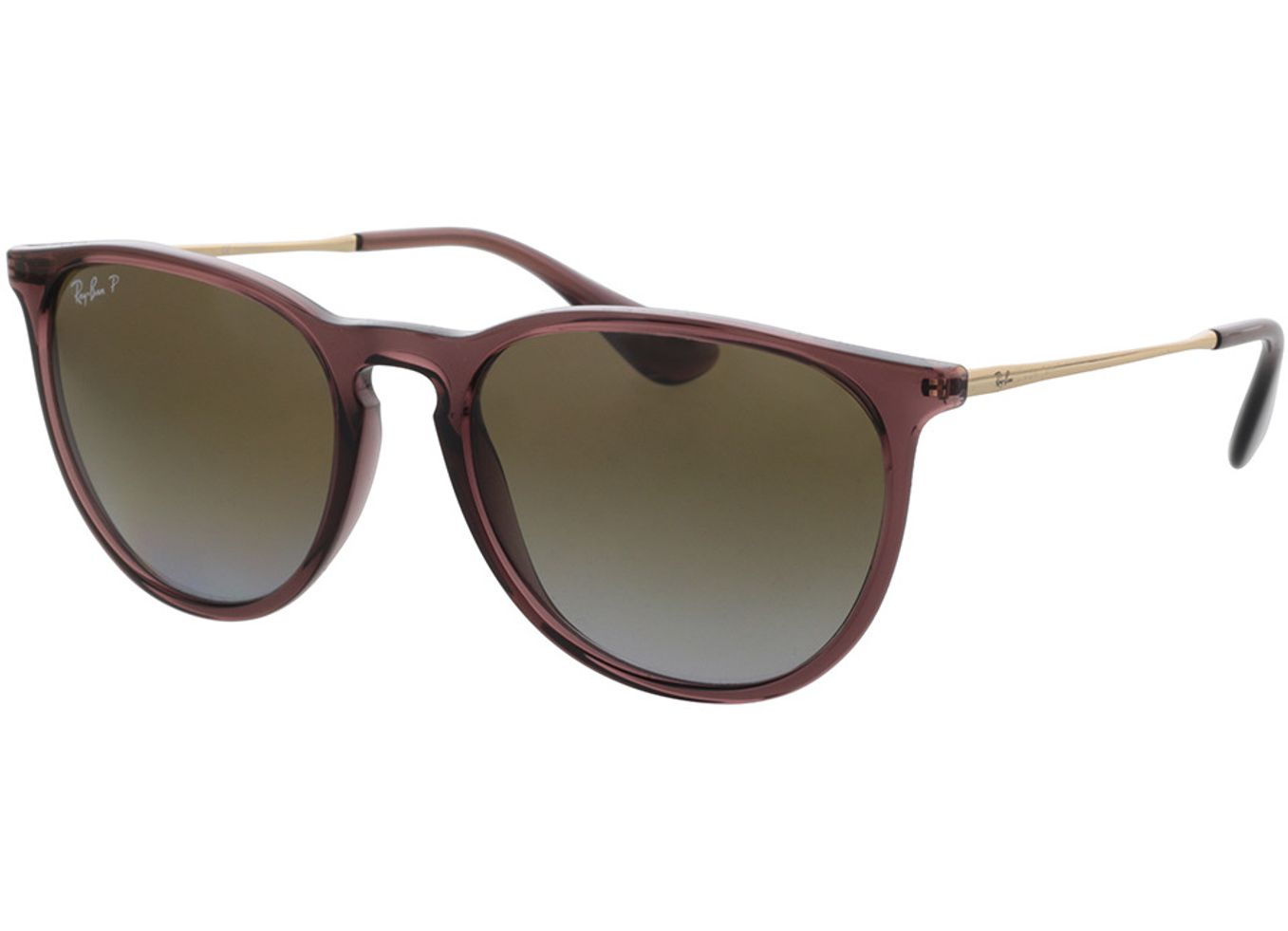 Ray-Ban Erika RB4171 6593T5 54-18 Sonnenbrille mit Sehstärke erhältlich, Damen, Vollrand, Cateye