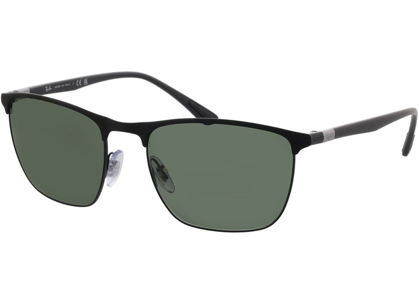 Ray-Ban RB3686 186/31 57-19 Sonnenbrille ohne Sehstärke, Damen/Herren, Vollrand, Eckig