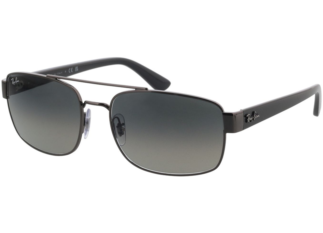 Ray-Ban RB3687 004/71 58-17 Sonnenbrille ohne Sehstärke, Herren, Vollrand, Pilot