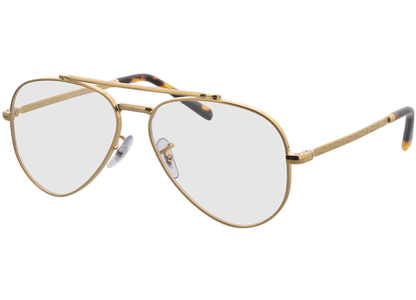 Ray-Ban New Aviator RX3625V 3086 55-14 Brillengestell inkl. Gläser, Damen/Herren, Vollrand, Pilot