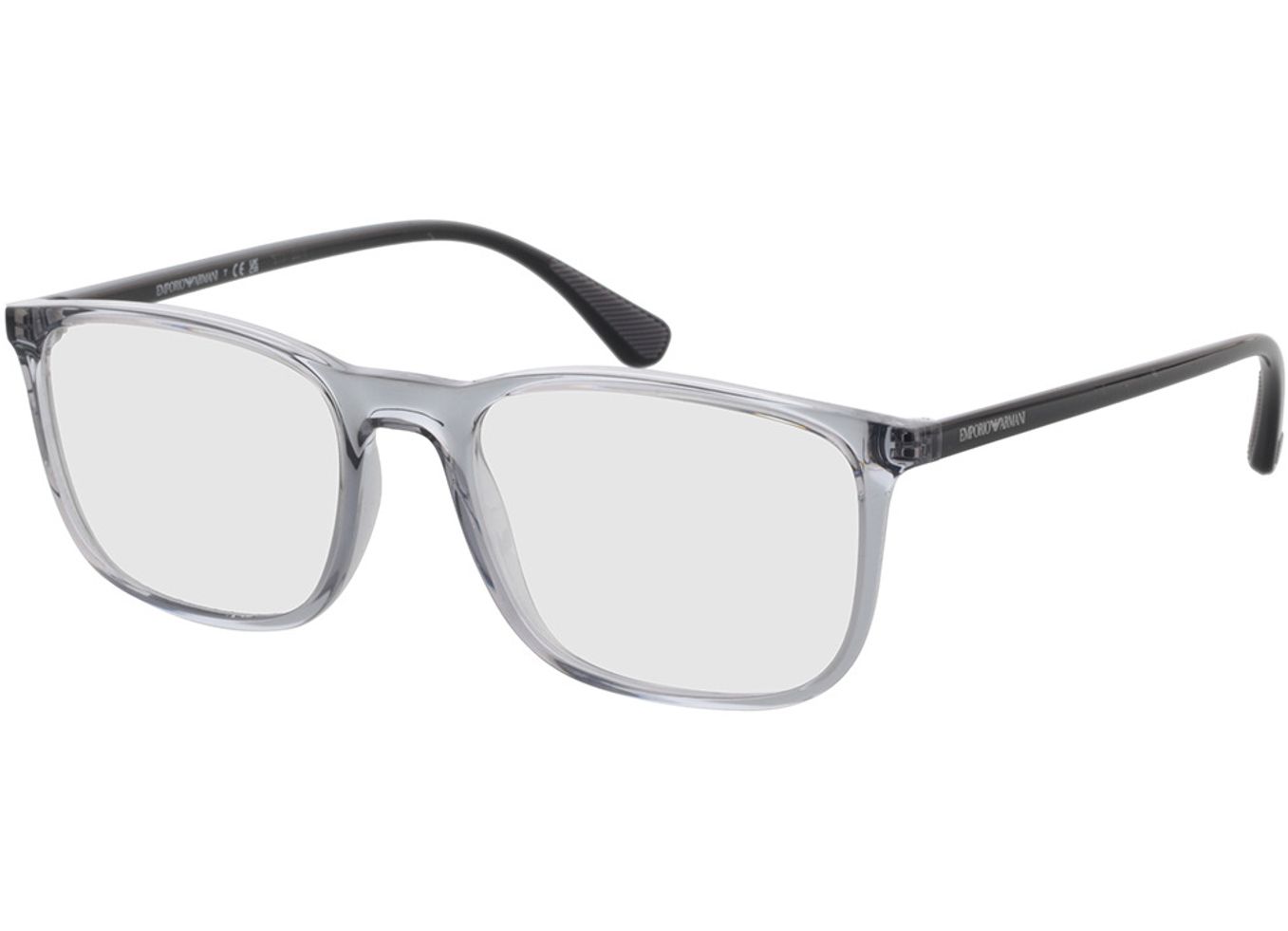 Emporio Armani EA3177 5090 53-18 Brillengestell inkl. Gläser, Herren, Vollrand, Eckig