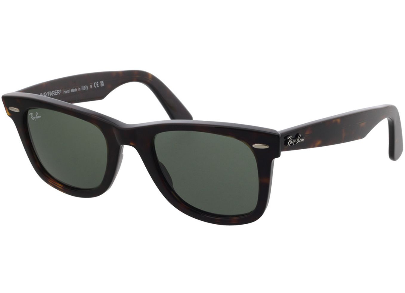 Ray-Ban Wayfarer Bio-Acetate RB2140 135931 50-22 Sonnenbrille mit Sehstärke erhältlich, Damen/Herren, Vollrand, Eckig