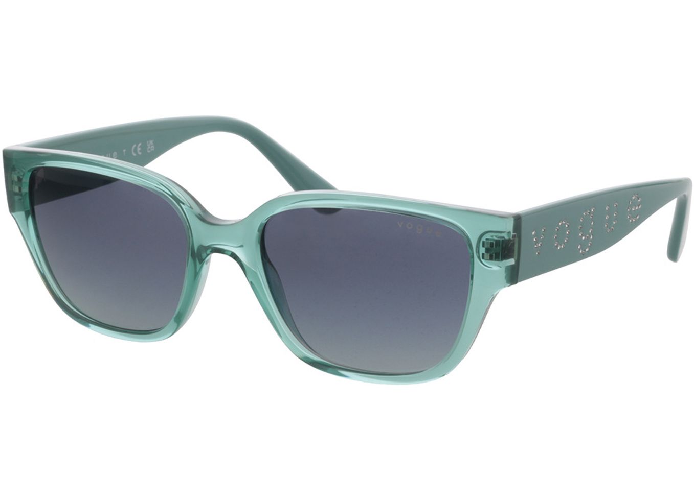 Vogue VO5459SB 30324L 53-18 Sonnenbrille mit Sehstärke erhältlich, Damen, Vollrand, Eckig