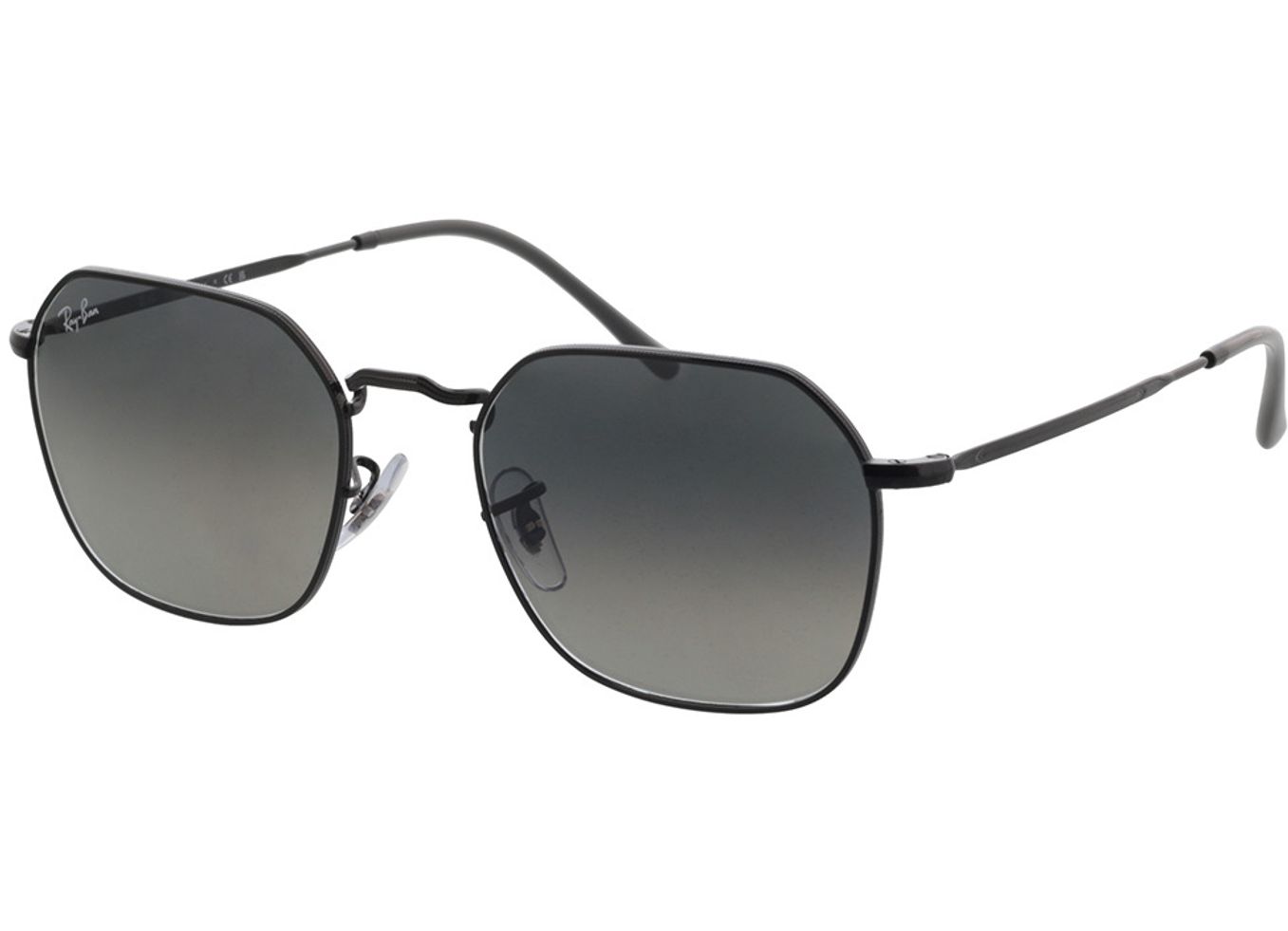 Ray-Ban Jim RB3694 002/71 53-20 Sonnenbrille mit Sehstärke erhältlich, Damen/Herren, Vollrand, Eckig