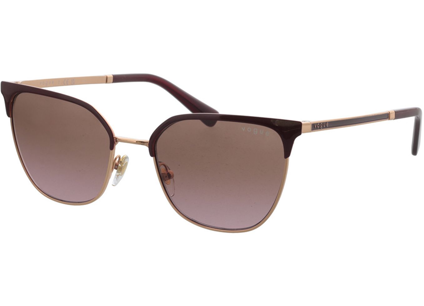 Vogue VO4248S 517014 53-18 Sonnenbrille mit Sehstärke erhältlich, Damen, Vollrand, Cateye