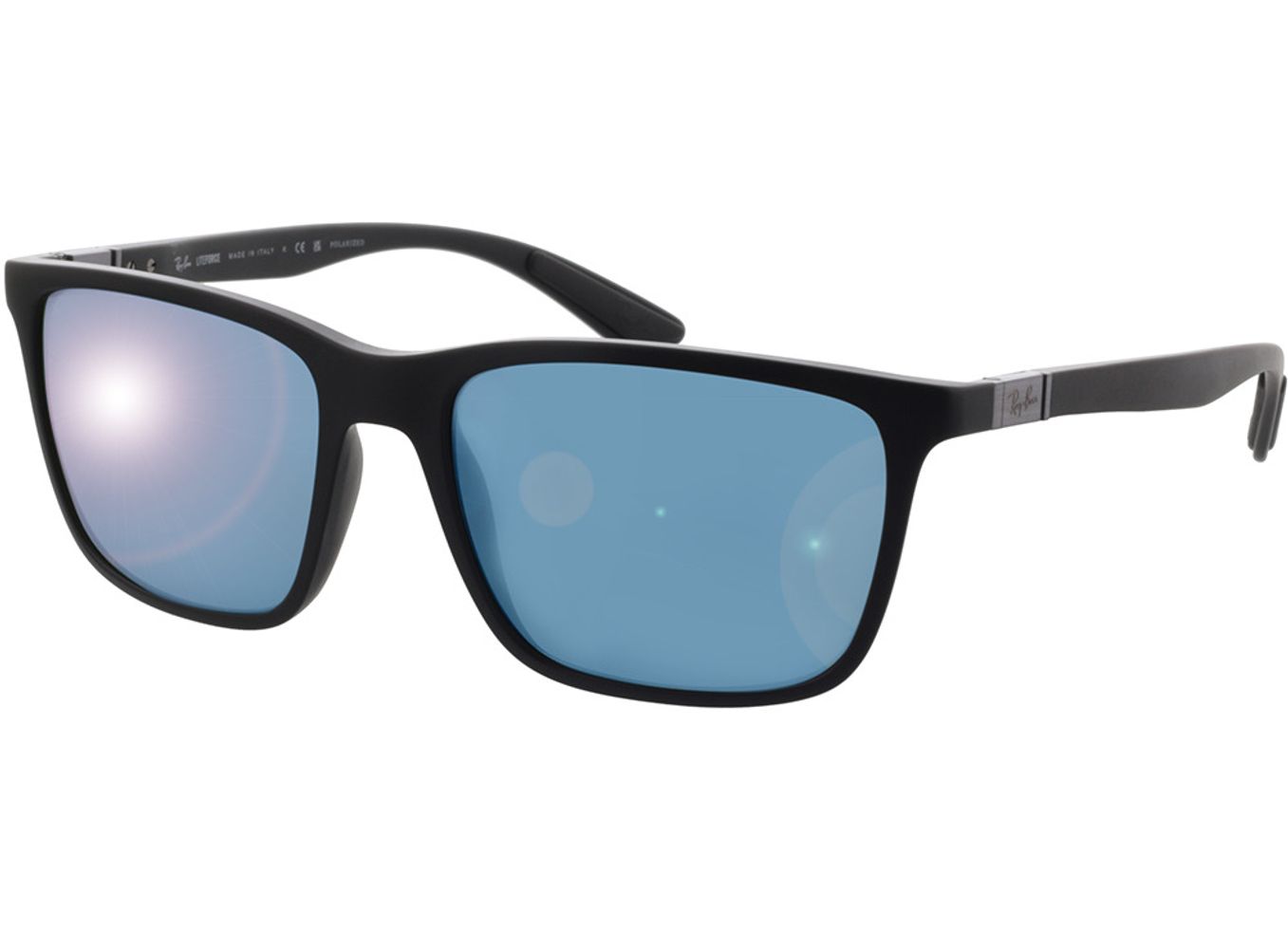 Ray-Ban RB4385 601SA1 58-18 Sonnenbrille mit Sehstärke erhältlich, Herren, Vollrand, Eckig