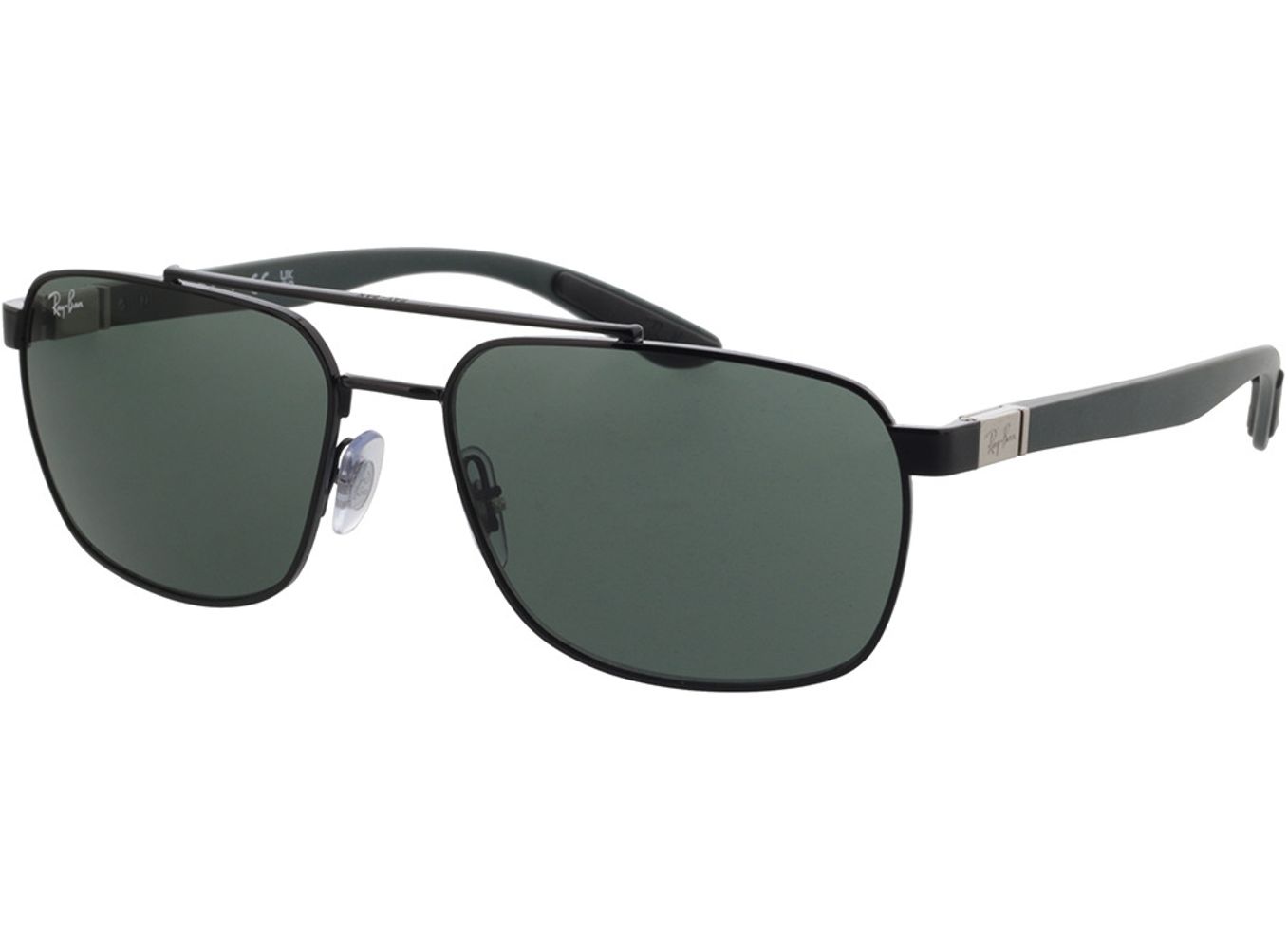 Ray-Ban RB3701 002/71 59-17 Sonnenbrille mit Sehstärke erhältlich, Herren, Vollrand, Pilot