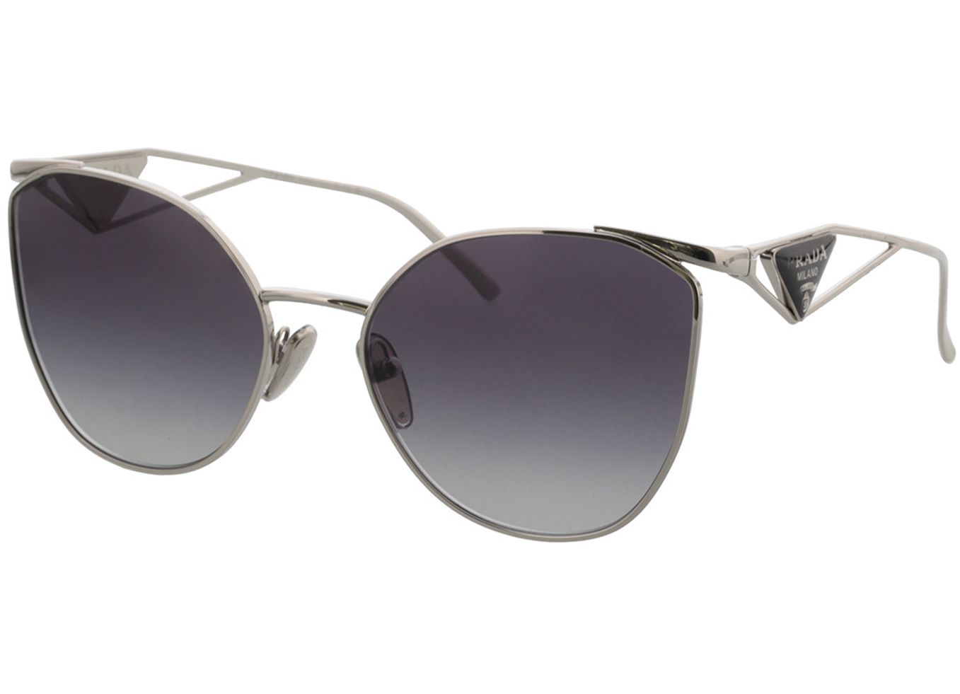 Prada PR 50ZS 1BC09S 59-19 Sonnenbrille mit Sehstärke erhältlich, Damen, Vollrand, Cateye