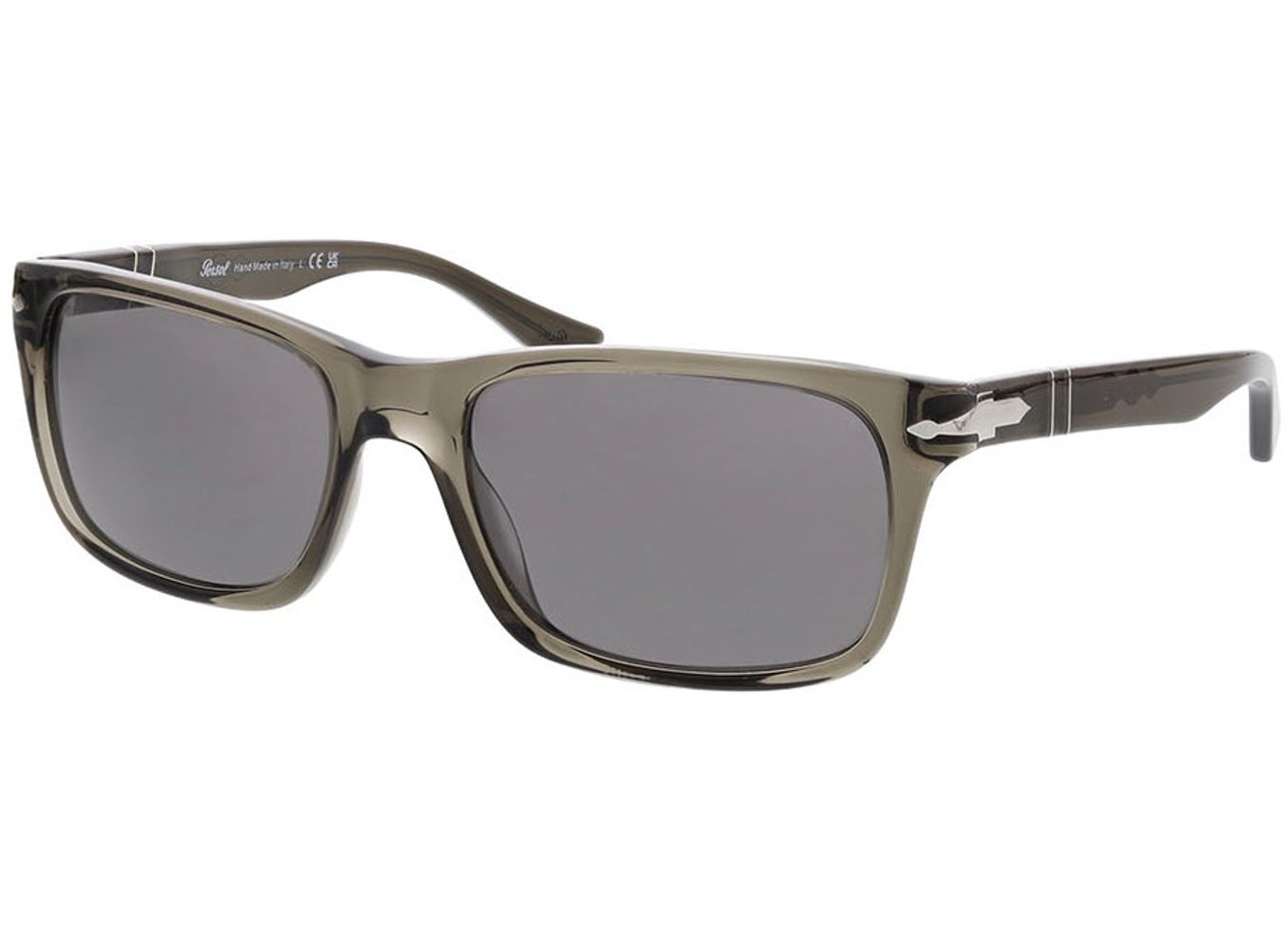 Persol PO3048S 1103B1 58-19 Sonnenbrille ohne Sehstärke, Herren, Vollrand, Rechteckig