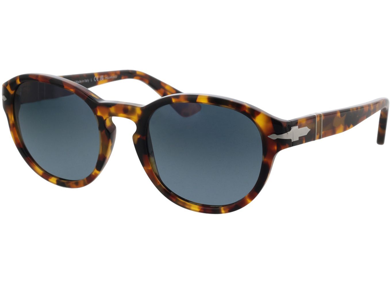 Persol PO3304S 1052S3 53-22 Sonnenbrille mit Sehstärke erhältlich, Damen/Herren, Vollrand, Rund