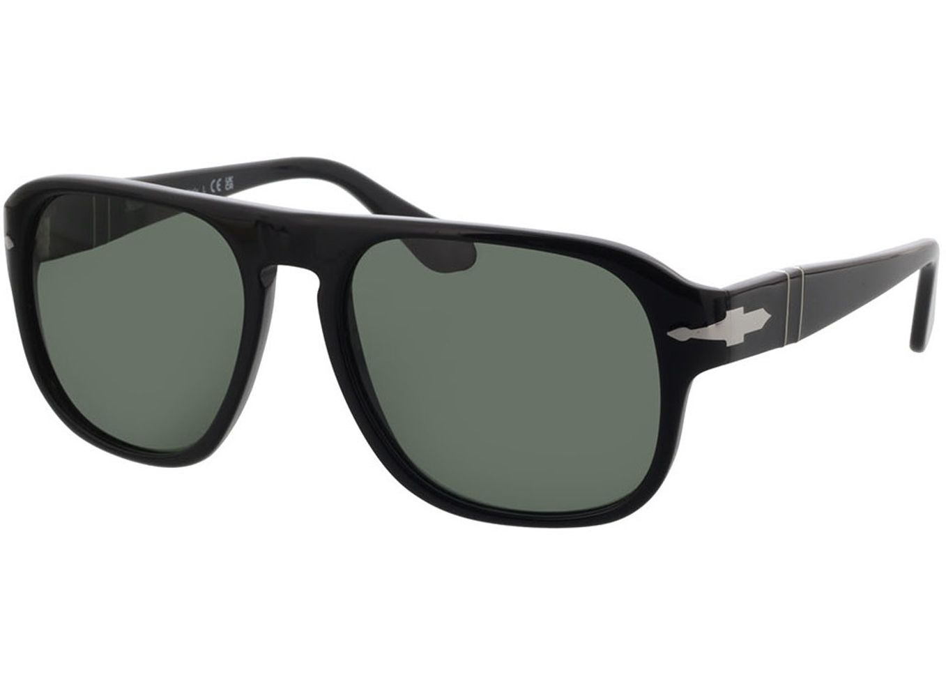 Persol Jean PO3310S 95/31 57-18 Sonnenbrille mit Sehstärke erhältlich, Damen/Herren, Vollrand, Pilot