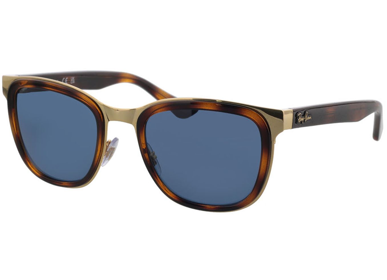 Ray-Ban Clyde RB3709 001/80 53-22 Sonnenbrille ohne Sehstärke, Damen/Herren, Vollrand, Eckig