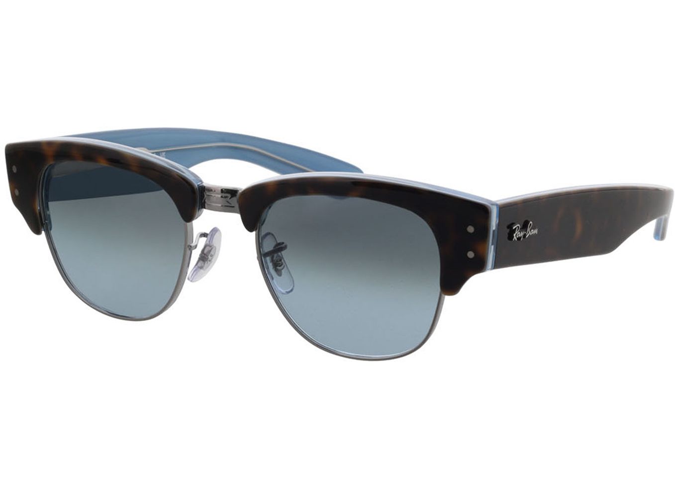 Ray-Ban Mega Clubmaster RB0316S 13163M 50-21 Sonnenbrille mit Sehstärke erhältlich, Damen/Herren, Vollrand, Eckig