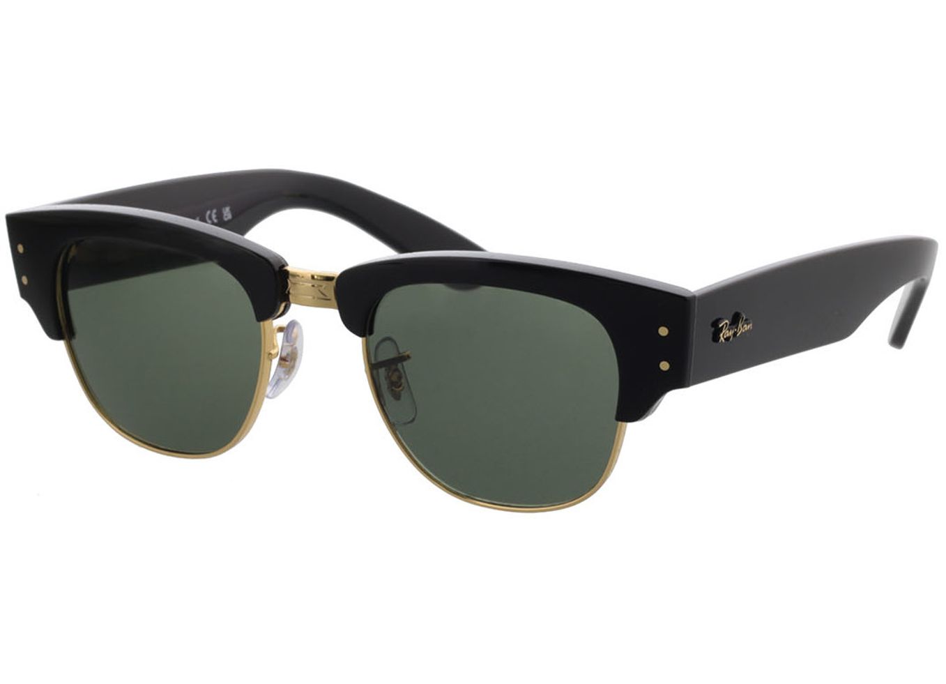 Ray-Ban Mega Clubmaster RB0316S 901/31 50-21 Sonnenbrille mit Sehstärke erhältlich, Damen/Herren, Vollrand, Eckig