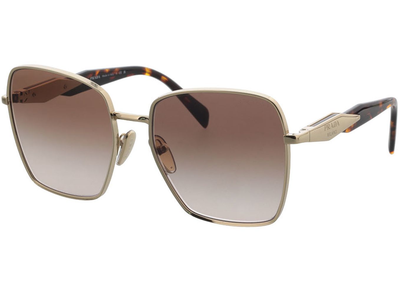 Prada PR 64ZS ZVN0A6 57-18 Sonnenbrille mit Sehstärke erhältlich, Damen, Vollrand, Eckig