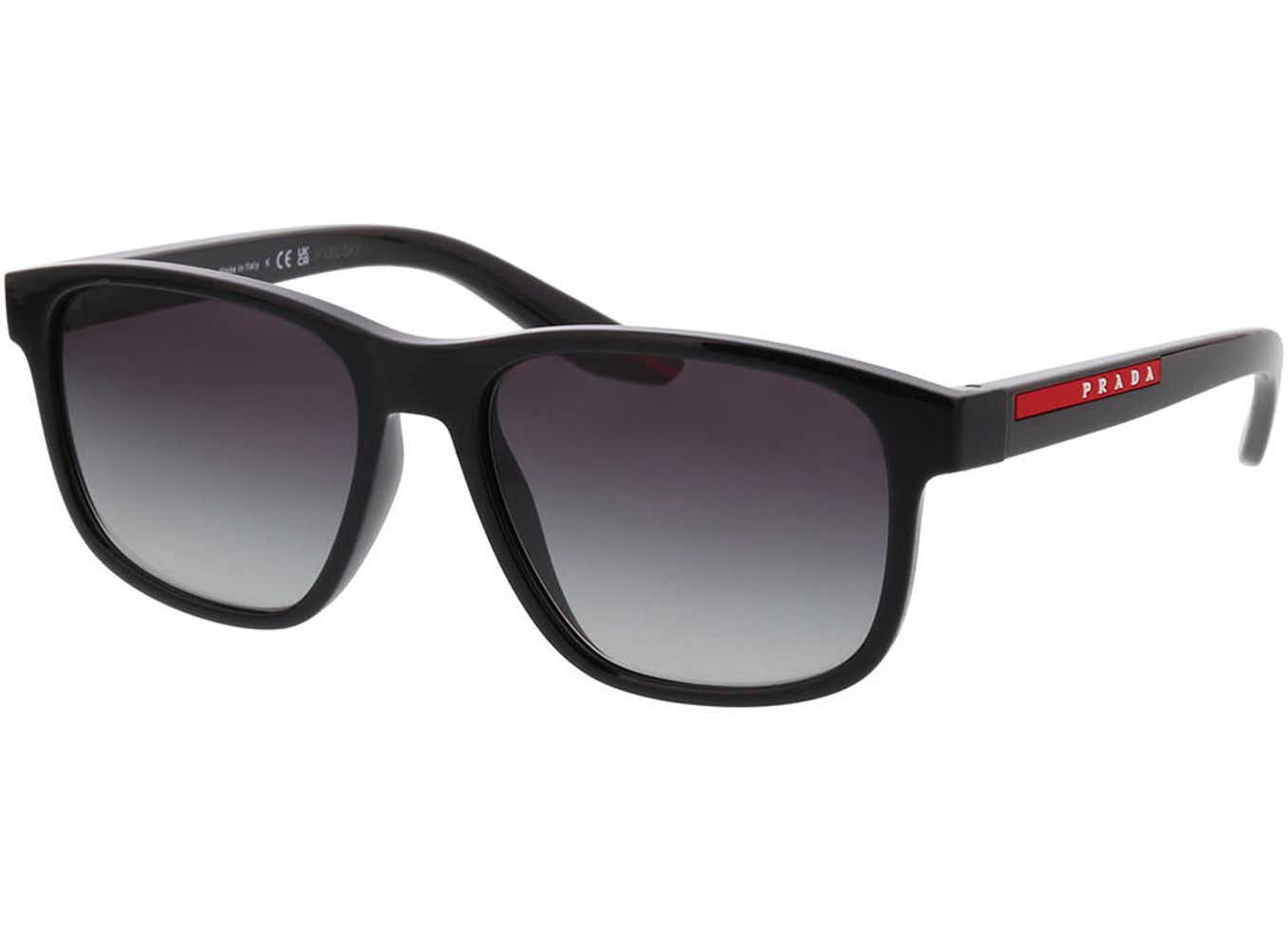 Prada Linea Rossa PS 06YS 1AB09U 56-17 Sonnenbrille mit Sehstärke erhältlich, Herren, Vollrand, Rechteckig