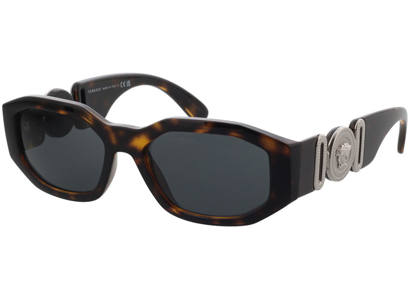 Versace Biggie VE4361 542387 53-18 Sonnenbrille mit Sehstärke erhältlich, Herren, Vollrand, Rechteckig