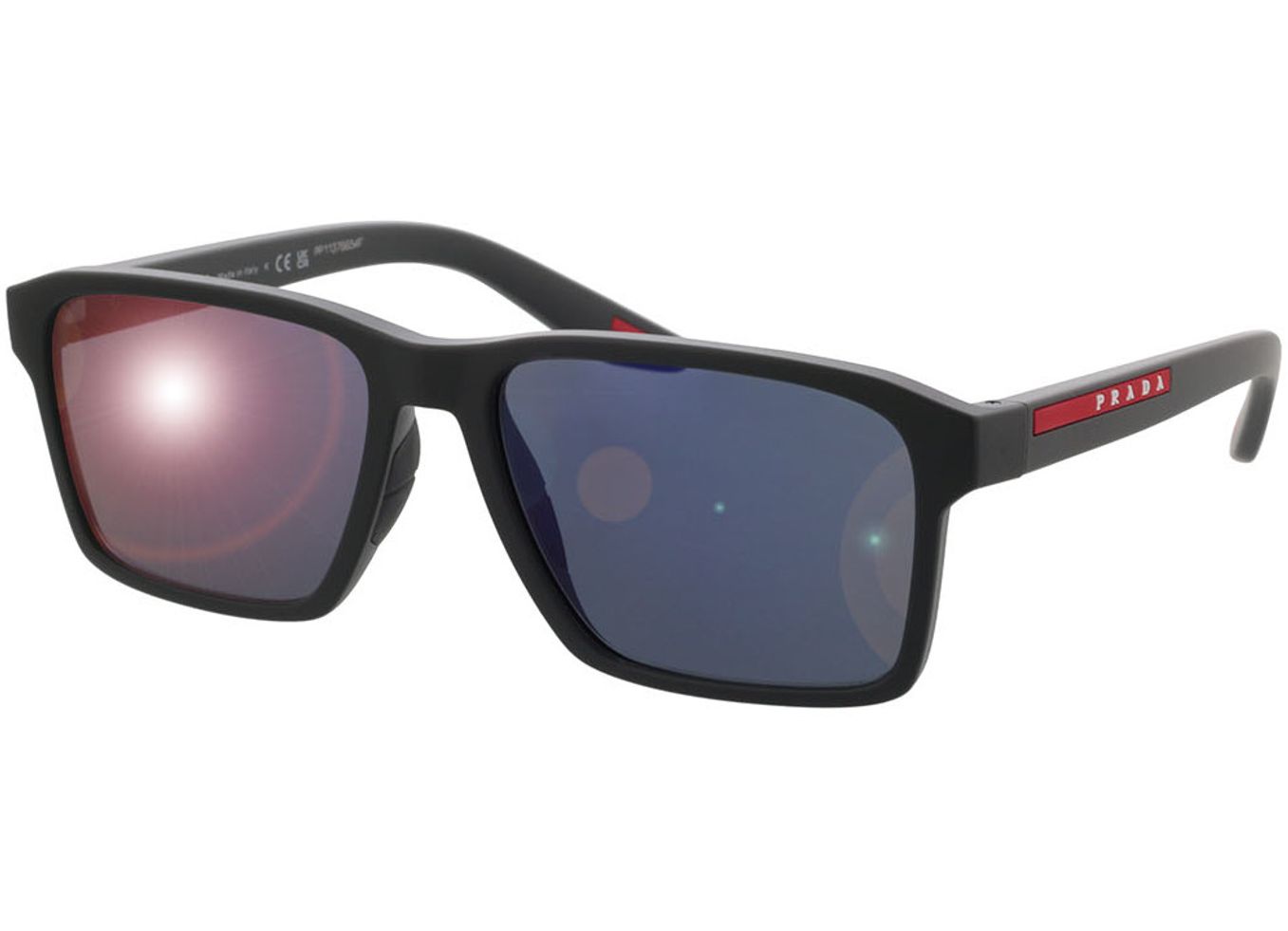 Prada Linea Rossa PS 05YS UFK05U 58-17 Sonnenbrille mit Sehstärke erhältlich, Herren, Vollrand, Rechteckig