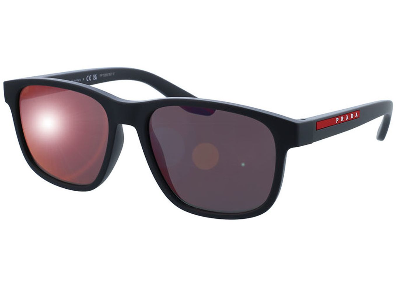 Prada Linea Rossa PS 06YS UFK10A 56-17 Sonnenbrille mit Sehstärke erhältlich, Herren, Vollrand, Rechteckig