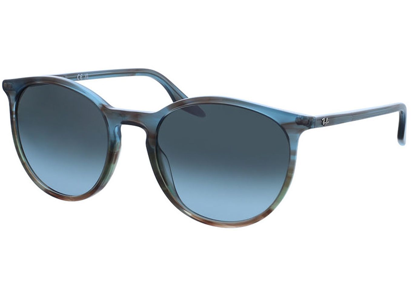 Ray-Ban RB2204 1394GK 54-20 Sonnenbrille mit Sehstärke erhältlich, Damen/Herren, Vollrand, Rund