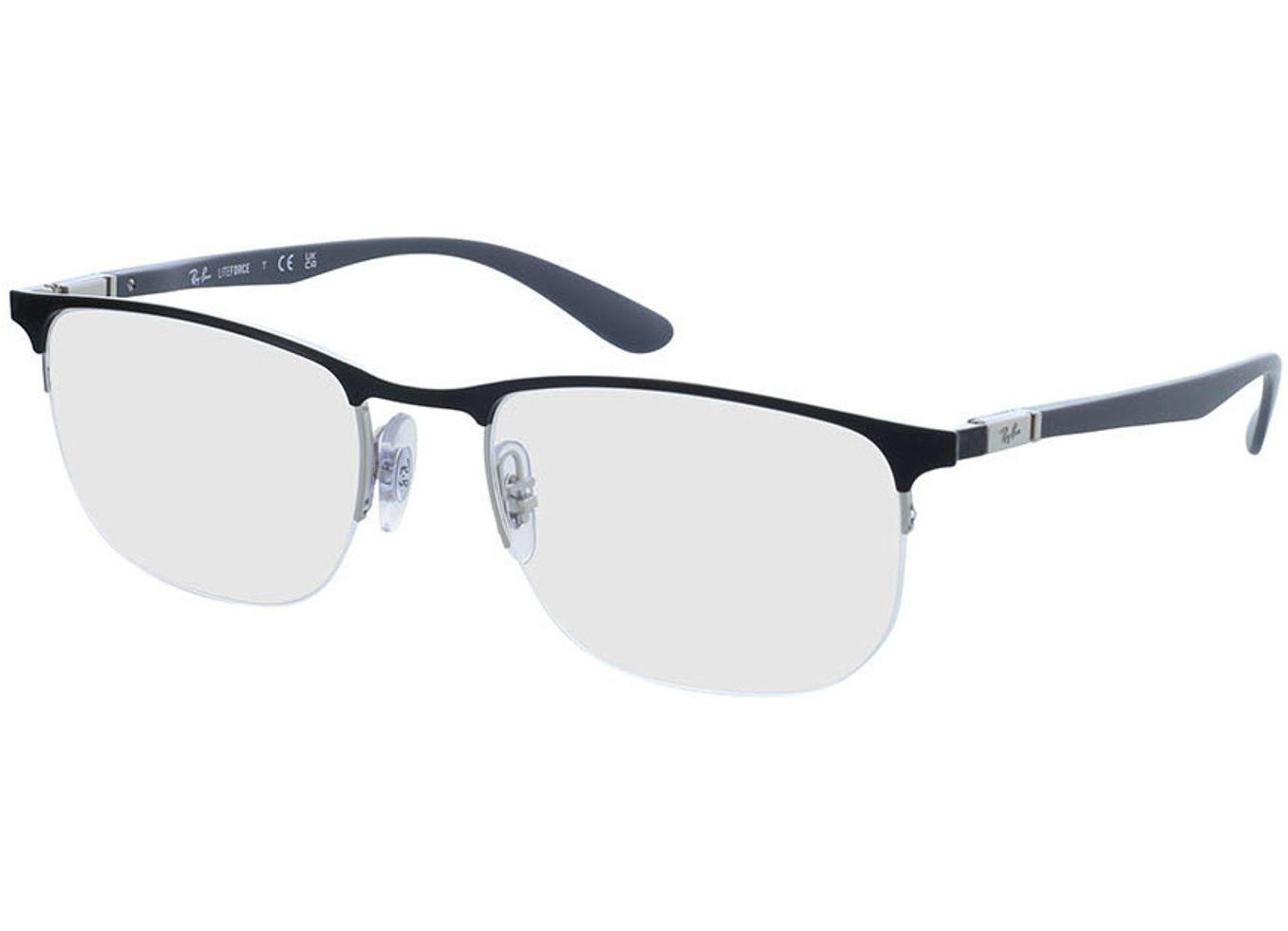 Ray-Ban RX6513 3163 55-20 Brillengestell inkl. Gläser, Damen/Herren, Halbrand, geometric