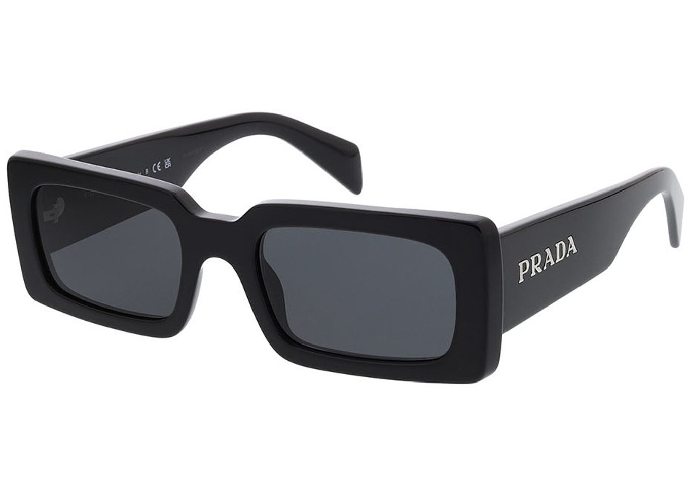 Prada PR A07S 1AB5S0 52-20 Sonnenbrille mit Sehstärke erhältlich, Damen, Vollrand, Rechteckig