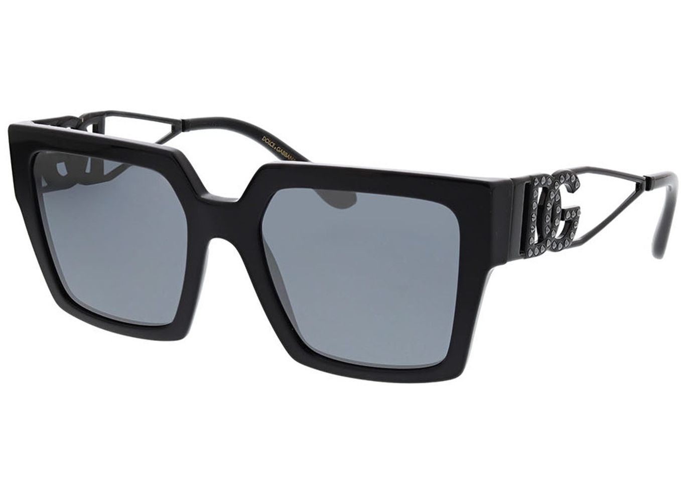 Dolce & Gabbana DG4446B 501/6G 53-19 Sonnenbrille ohne Sehstärke, Damen, Vollrand, Eckig