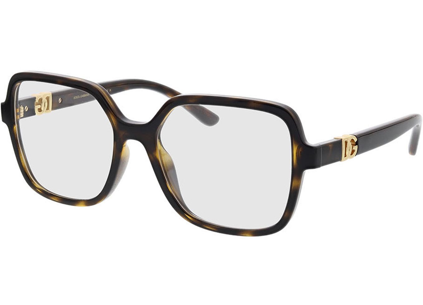 Dolce & Gabbana DG5105U 502 55-18 Brillengestell inkl. Gläser, Damen, Vollrand, Eckig