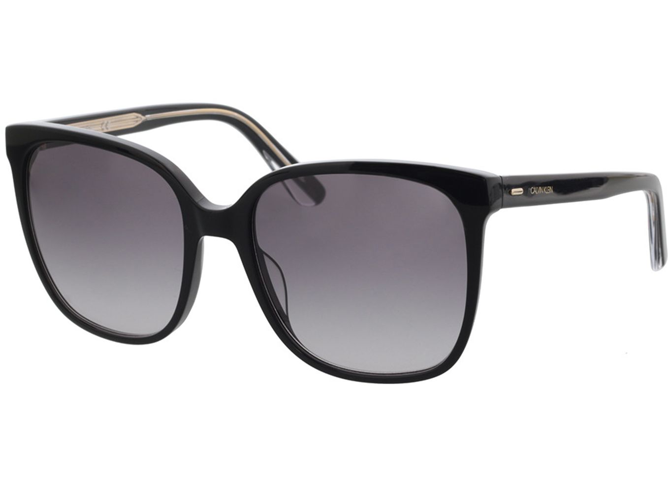 Calvin Klein CK21707S 001 57-18 Sonnenbrille mit Sehstärke erhältlich, Damen, Vollrand, Eckig