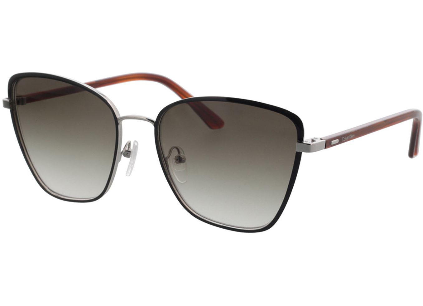 Calvin Klein CK21130S 002 56-18 Sonnenbrille mit Sehstärke erhältlich, Damen, Vollrand, Cateye