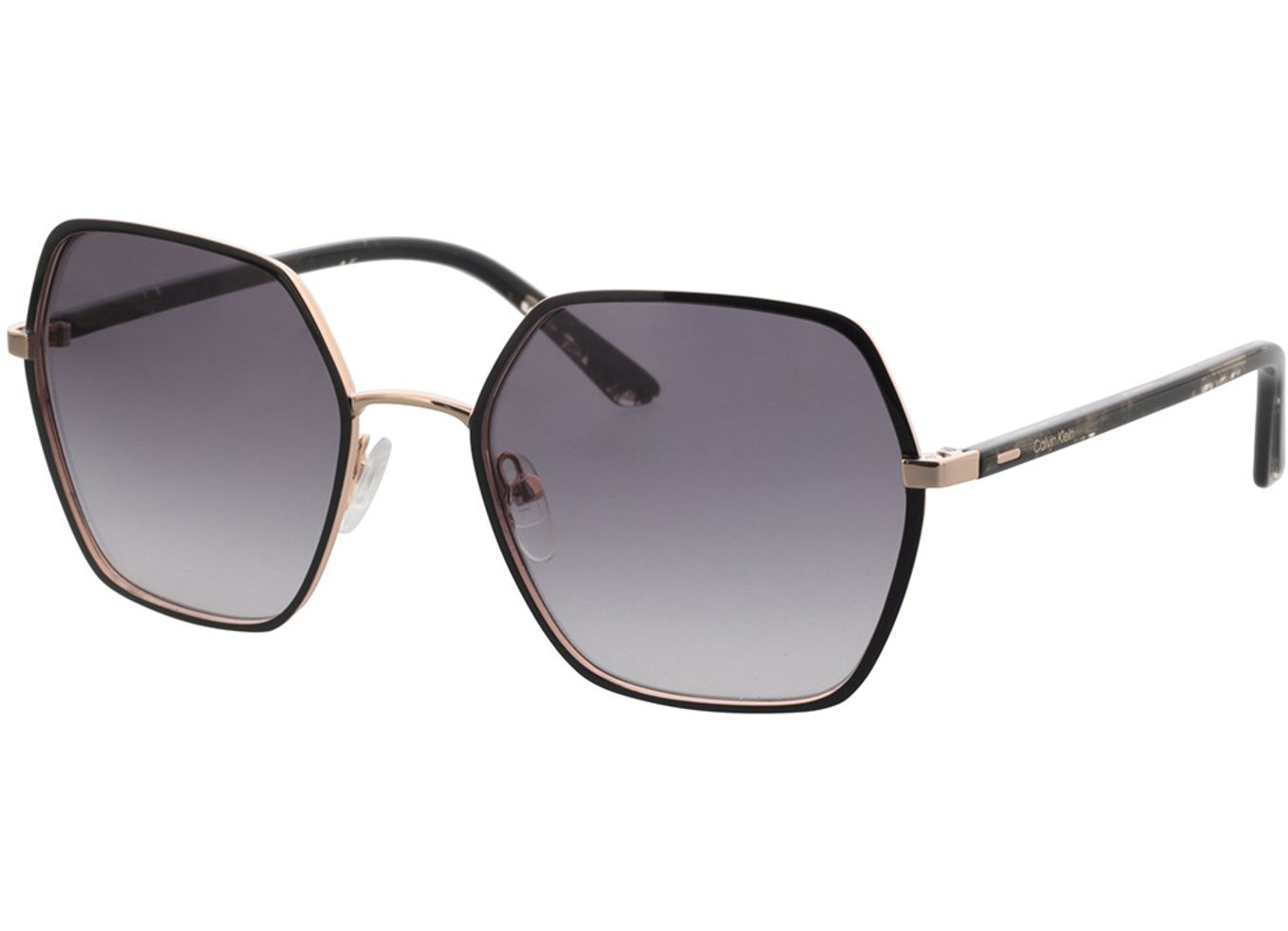 Calvin Klein CK21131S 001 56-20 Sonnenbrille mit Sehstärke erhältlich, Damen, Vollrand, Rechteckig