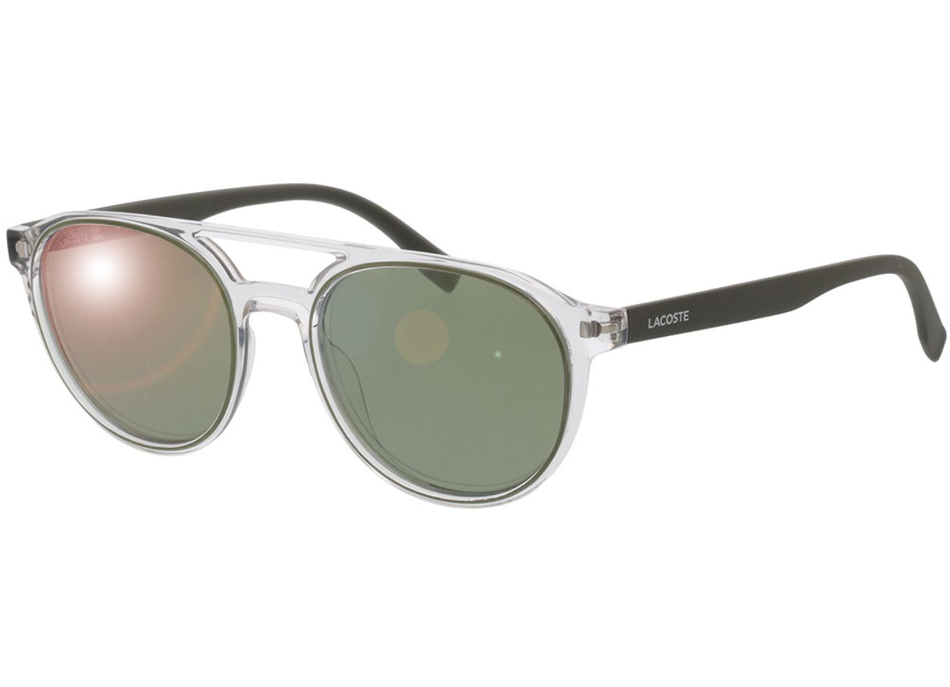 Lacoste L881S 317 52-18 Sonnenbrille mit Sehstärke erhältlich, Herren, Vollrand, Rund