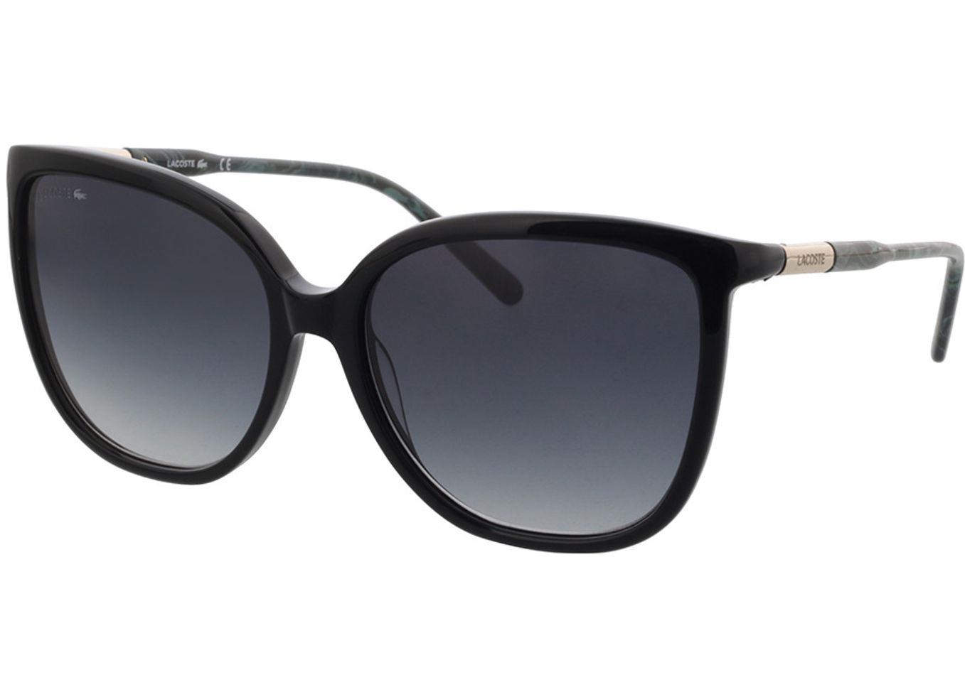 Lacoste L963S 001 59-16 Sonnenbrille mit Sehstärke erhältlich, Damen, Vollrand, Eckig