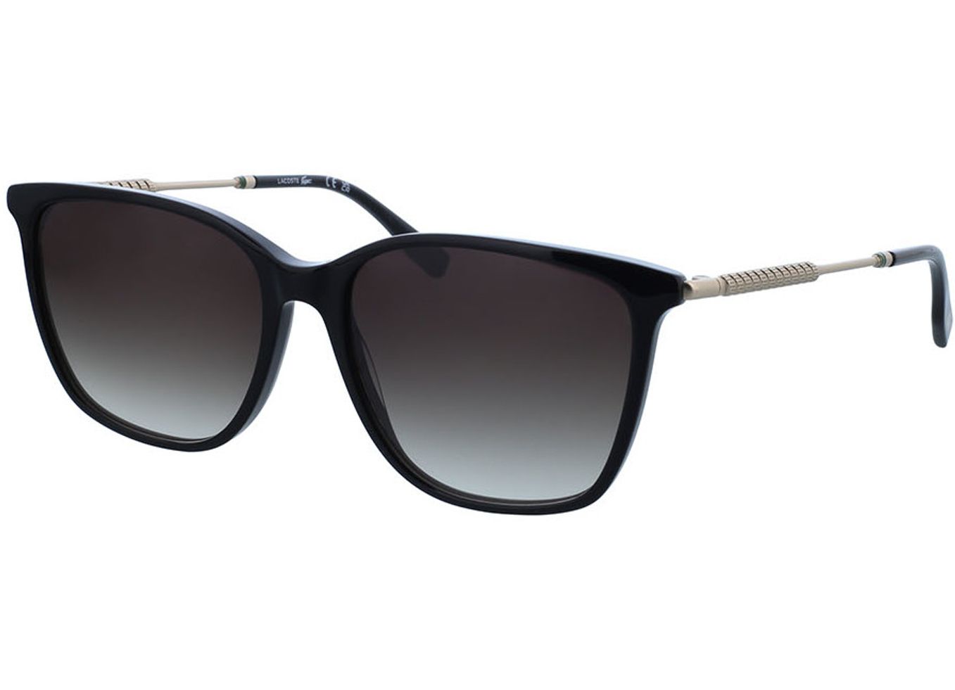 Lacoste L6016S 001 57-16 Sonnenbrille mit Sehstärke erhältlich, Damen, Vollrand, Rechteckig