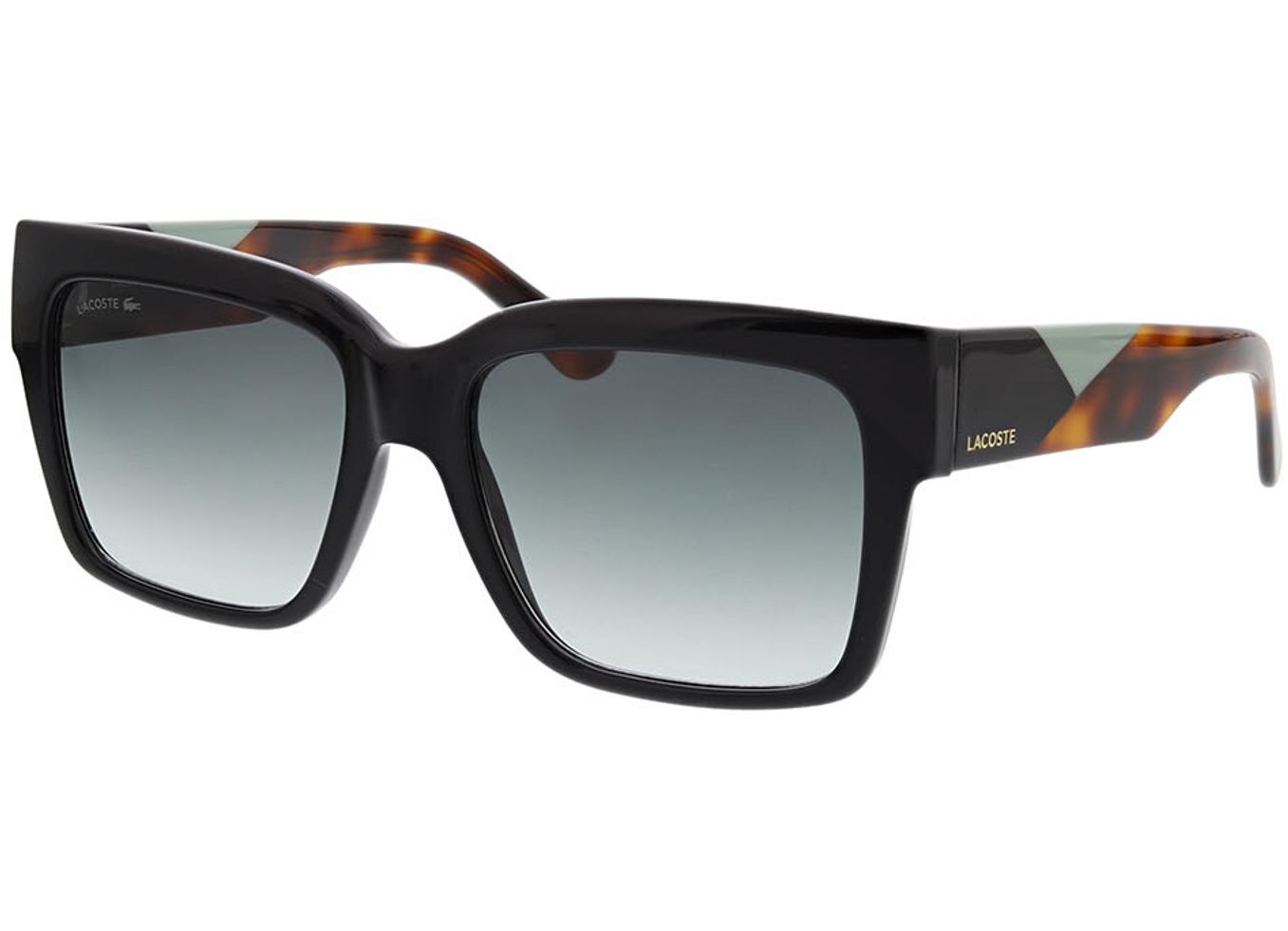 Lacoste L6033S 001 55-17 Sonnenbrille mit Sehstärke erhältlich, Damen, Vollrand, Rechteckig