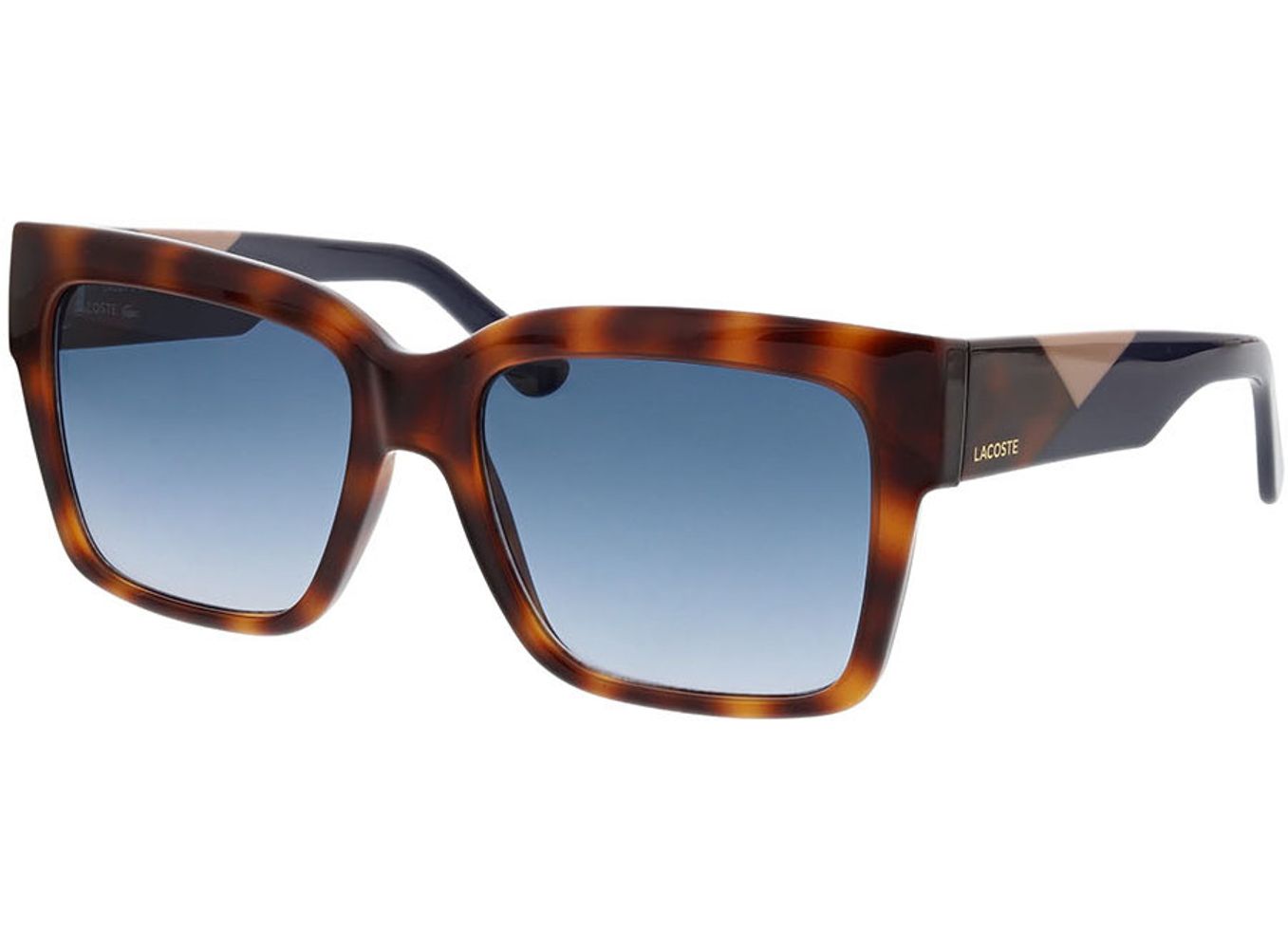 Lacoste L6033S 214 55-17 Sonnenbrille mit Sehstärke erhältlich, Damen, Vollrand, Rechteckig