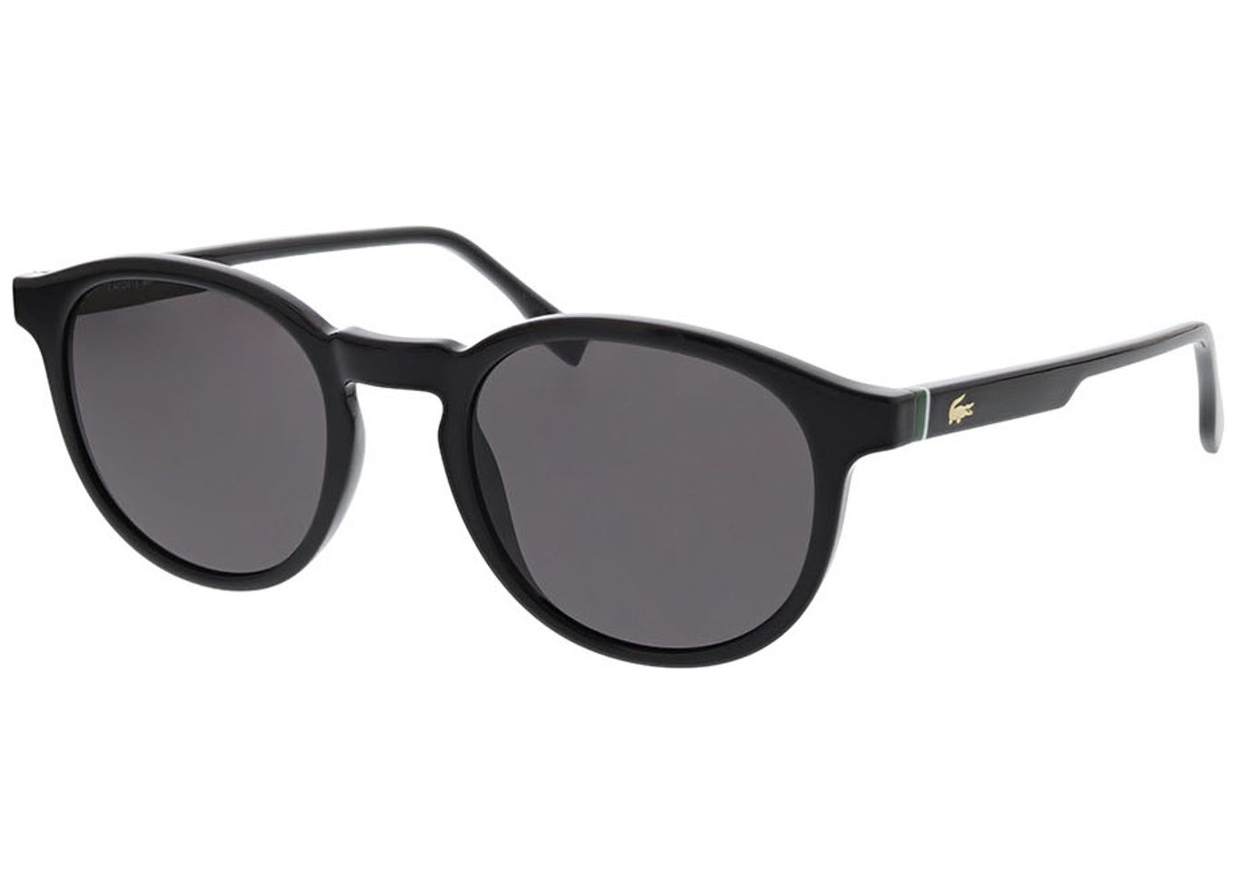 Lacoste L6030S 001 50-21 Sonnenbrille mit Sehstärke erhältlich, Damen/Herren, Vollrand, Rund