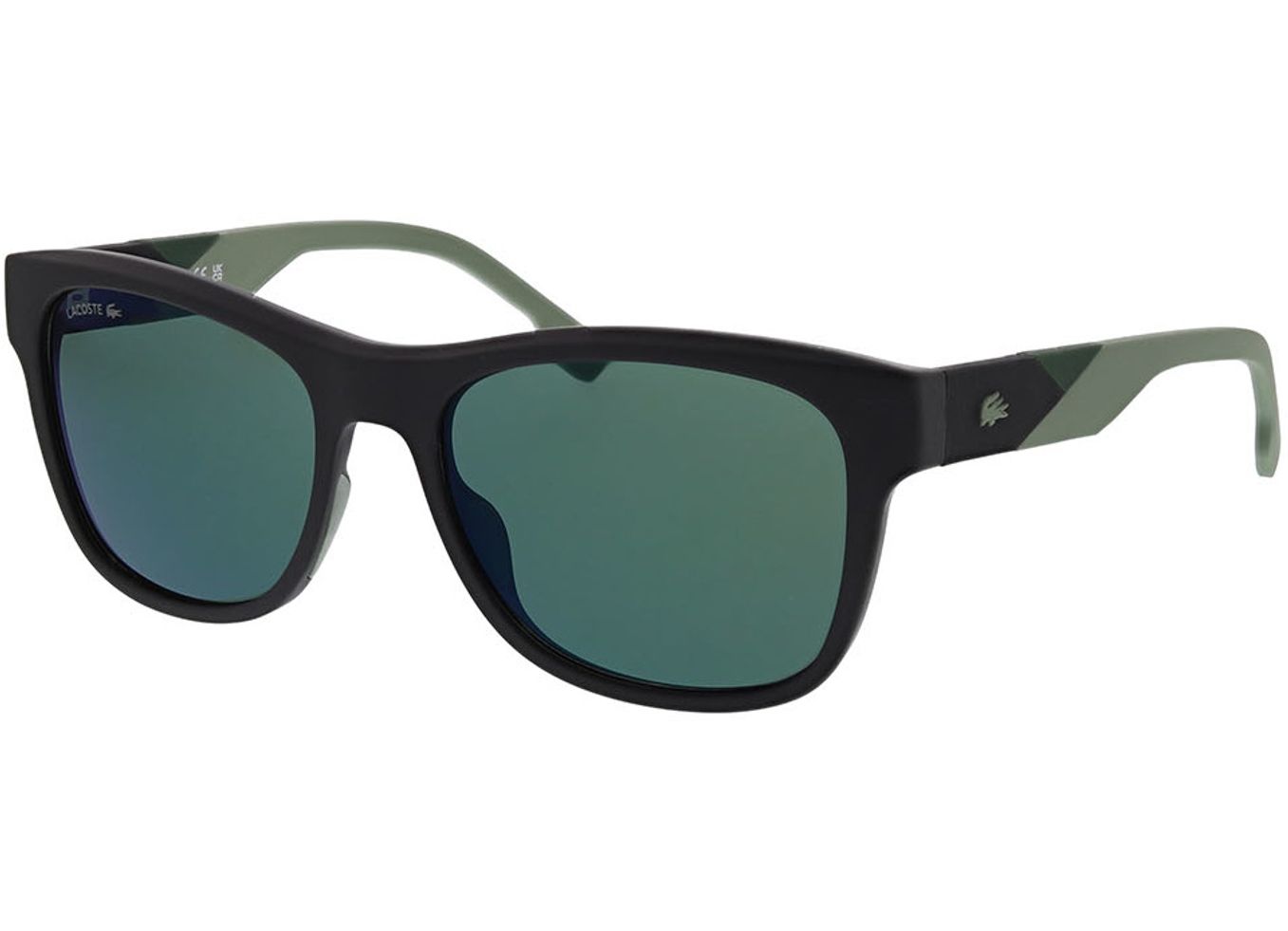 Lacoste L6043S 002 56-18 Sonnenbrille mit Sehstärke erhältlich, Herren, Vollrand, Rechteckig