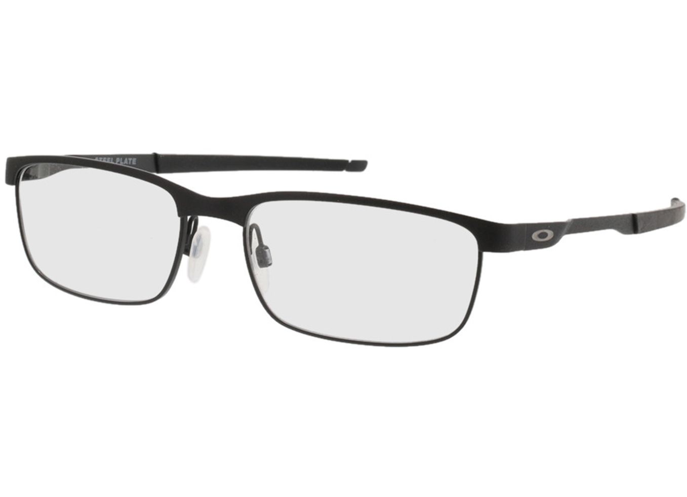 Oakley Steel Plate OX3222 01 56-18 Brillengestell inkl. Gläser, Herren, Vollrand, Rechteckig