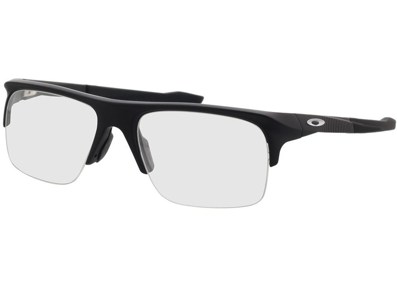 Oakley Plazlink OX8061 806101 56-19 Brillengestell inkl. Gläser, Herren, Halbrand, Rechteckig