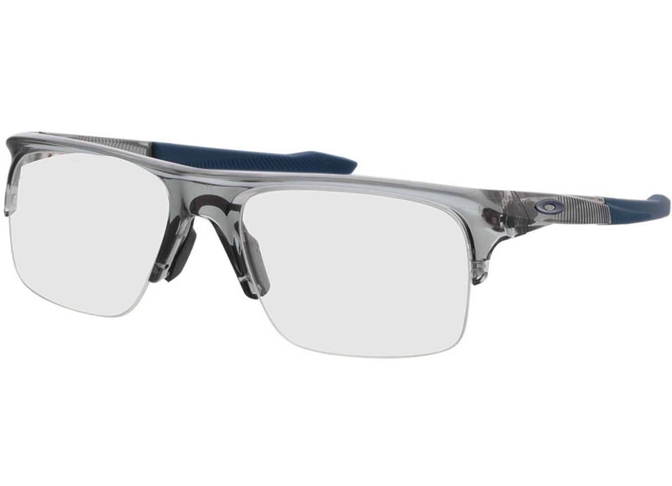 Oakley Plazlink OX8061 806103 56-19 Brillengestell inkl. Gläser, Herren, Halbrand, Rechteckig