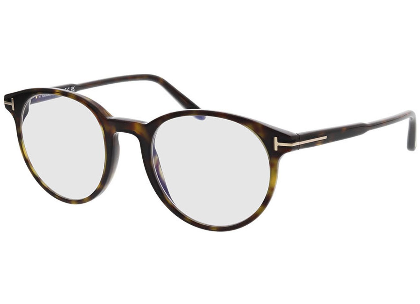 Tom Ford FT5695-B 052 49-20 Brillengestell inkl. Gläser, Herren, Vollrand, Rund