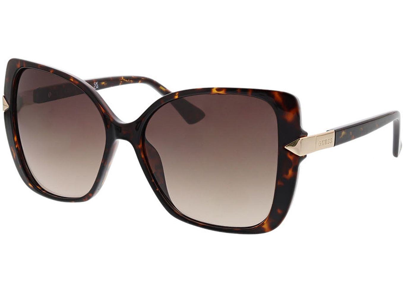 Guess GU7820 52F 56-15 Sonnenbrille ohne Sehstärke, Damen, Vollrand, Cateye