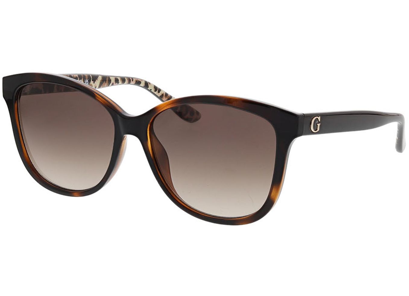 Guess GU7828 52F 56-15 Sonnenbrille ohne Sehstärke, Damen, Vollrand, Eckig