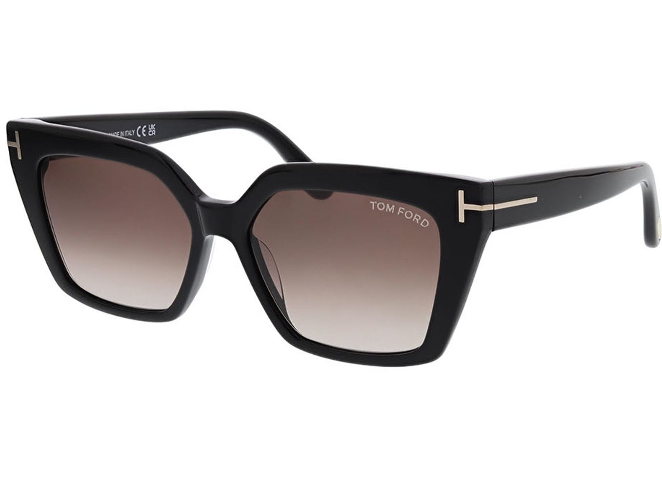 Tom Ford WINONA FT1030 01Z 53-15 Sonnenbrille mit Sehstärke erhältlich, Damen, Vollrand, Cateye