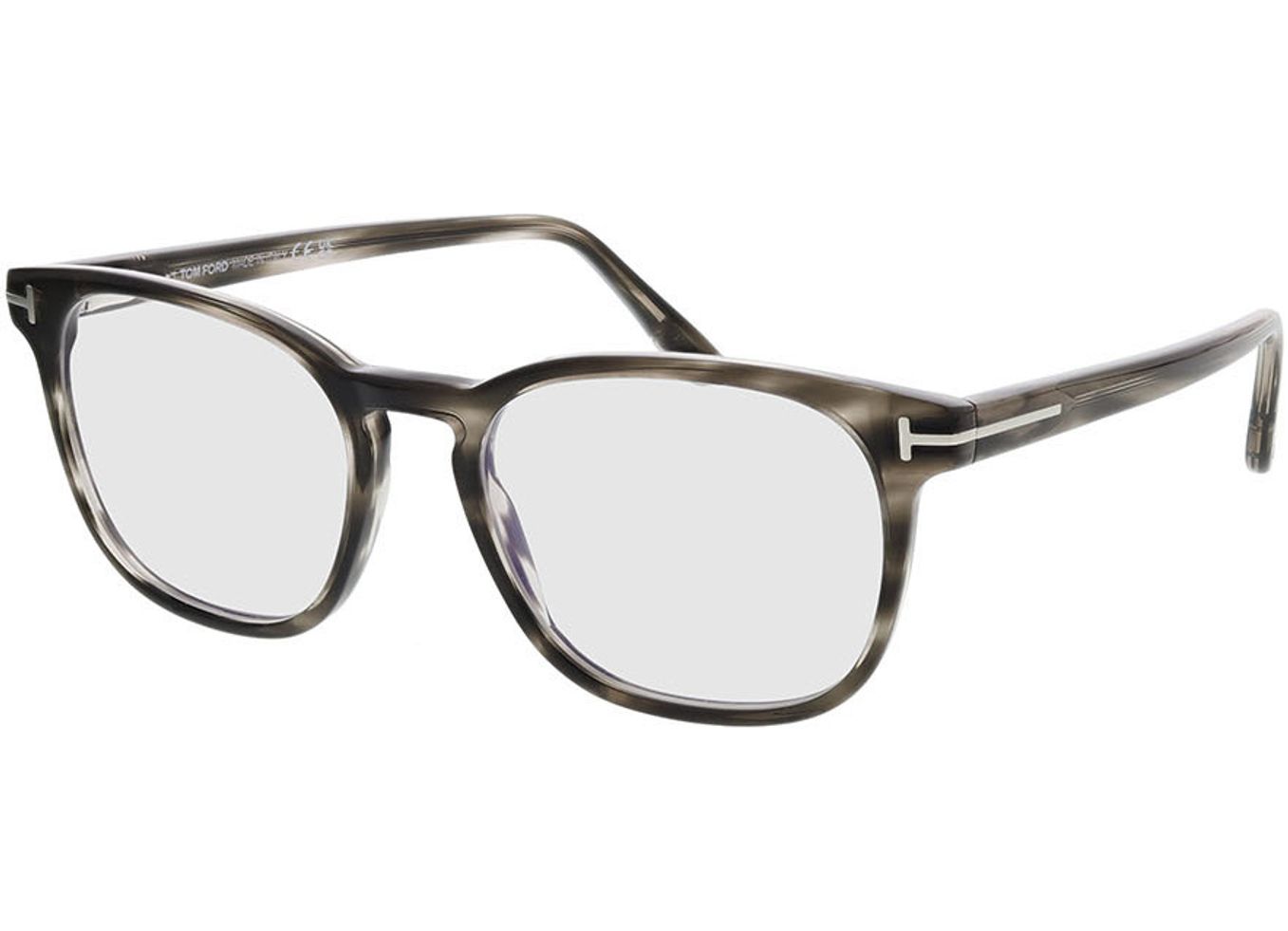 Tom Ford FT5868-B 020 53-18 Brillengestell inkl. Gläser, Herren, Vollrand, Eckig