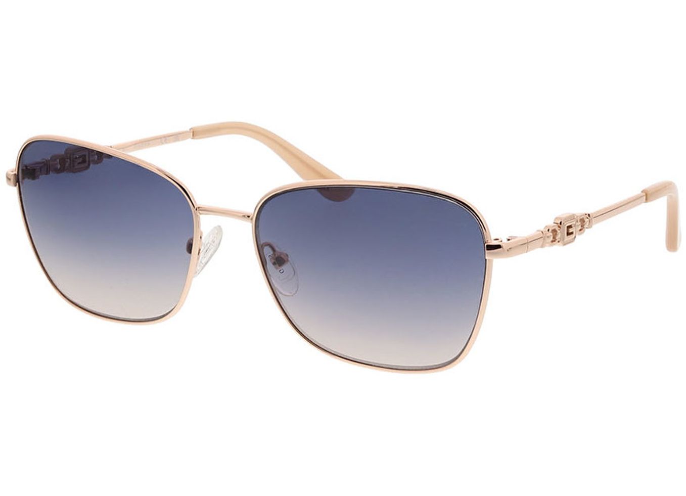 Guess GU7884 28W 57-16 Sonnenbrille mit Sehstärke erhältlich, Damen, Vollrand, Eckig