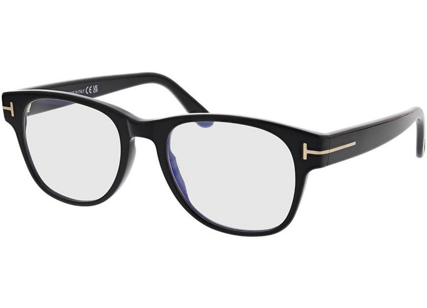 Tom Ford FT5898-B 001 52-19 Brillengestell inkl. Gläser, Herren, Vollrand, Eckig